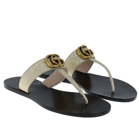 gucci flats sandals|gucci flat sandals women's.